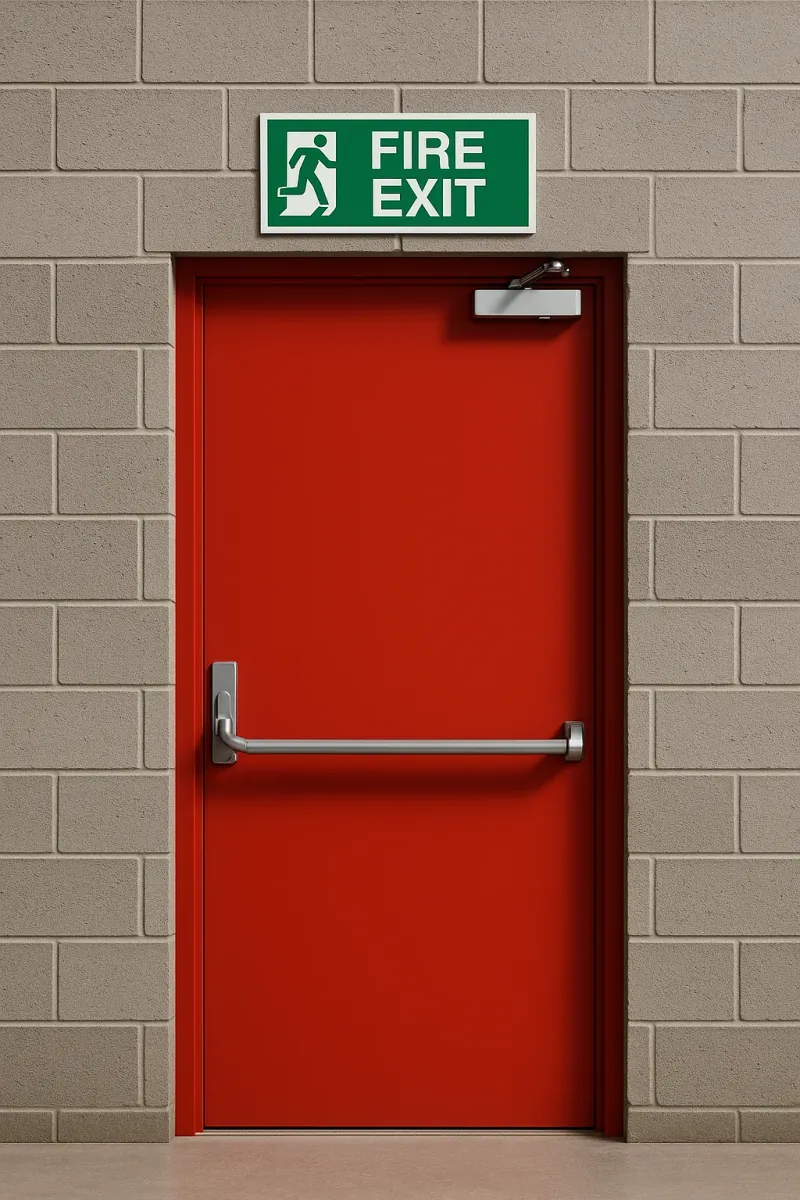 fire exits - professional steel doors available in birmingham from UK manufacturers